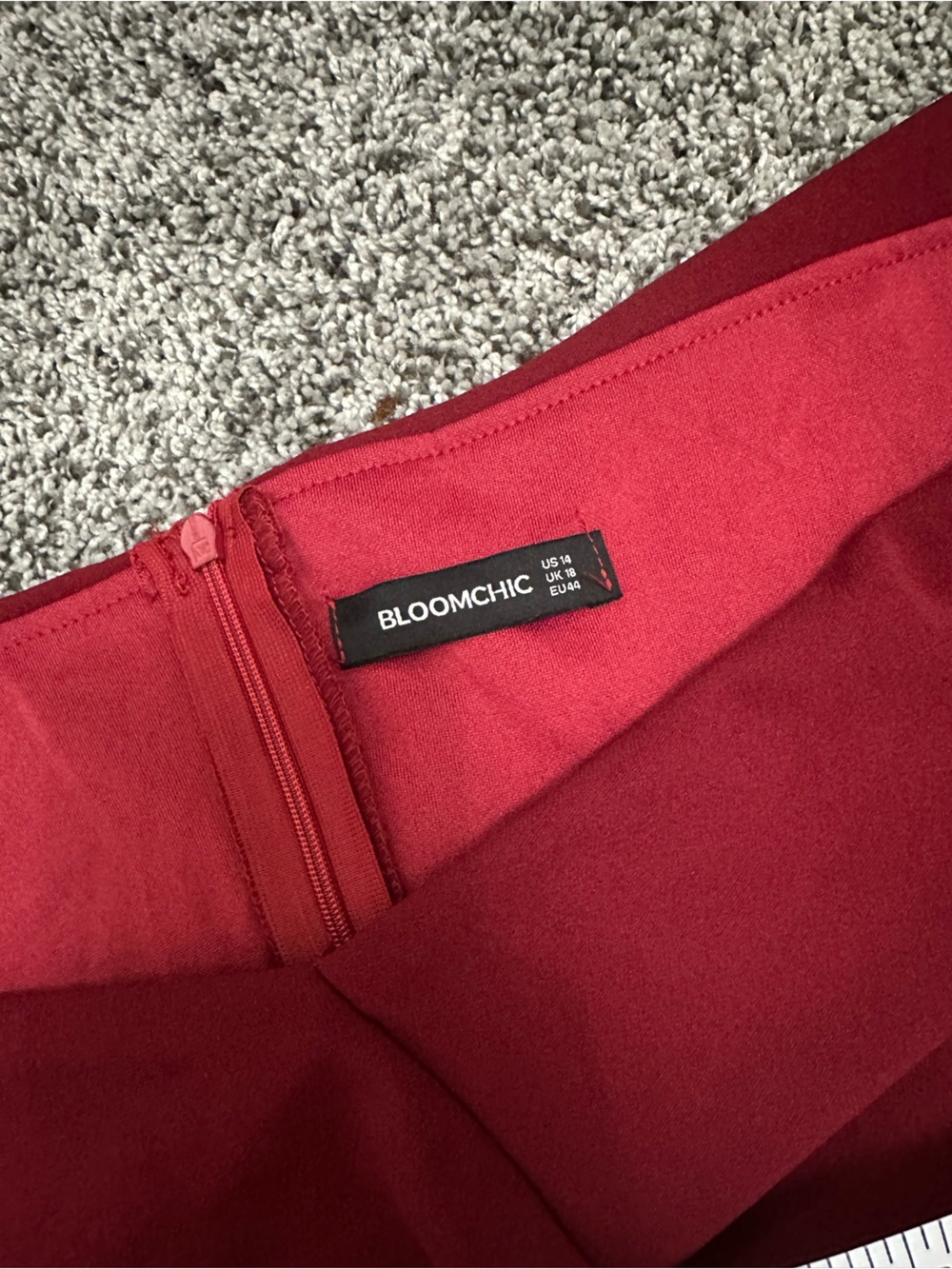 BloomChic Red Evening Gown (size 14) - Picture 6 of 9